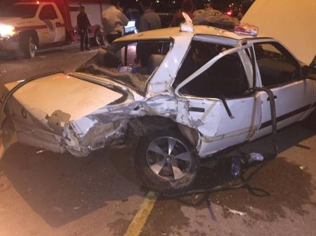 صور حادث السير المروع على طريق الجامعة الزبابدة